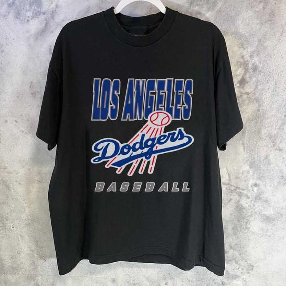 Tops - Los Angeles La Dodgers Baseball Fan Shirt Retro Tee K5